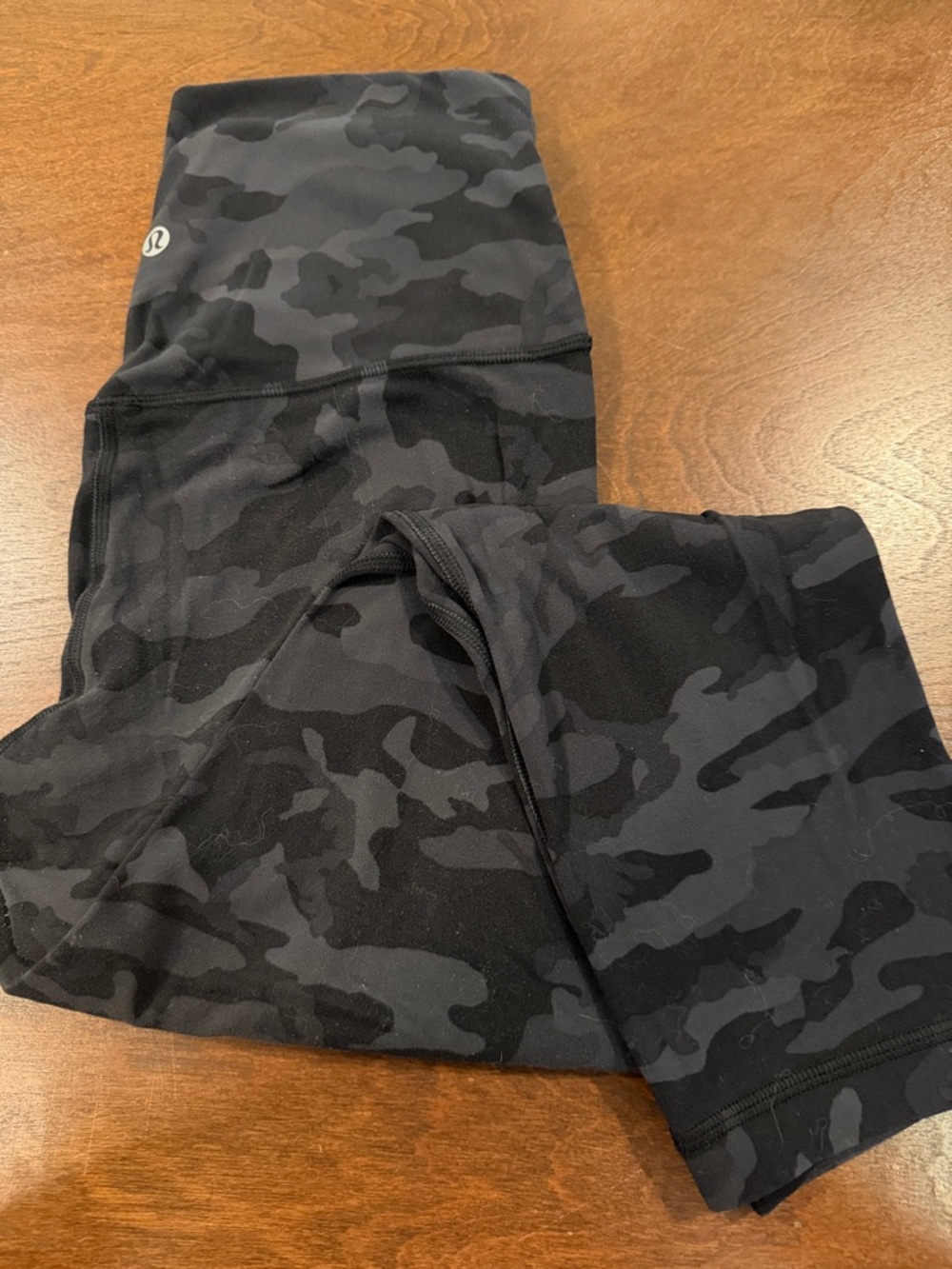 lululemon athletica Kids' Charcoal Black Camo Leggings